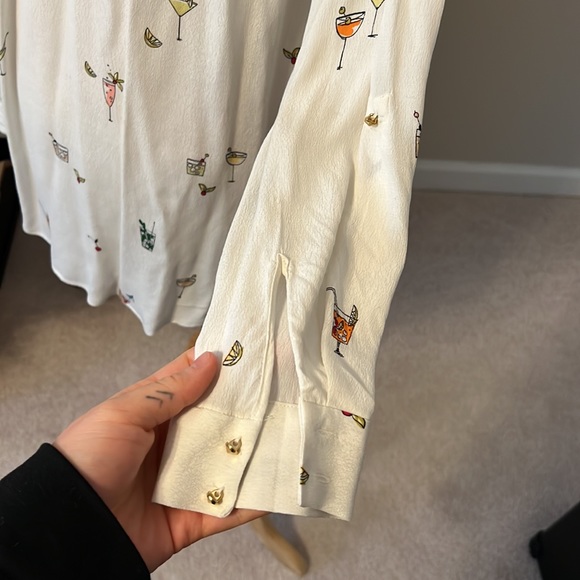 Zara cocktail printed blouse - Picture 9 of 13